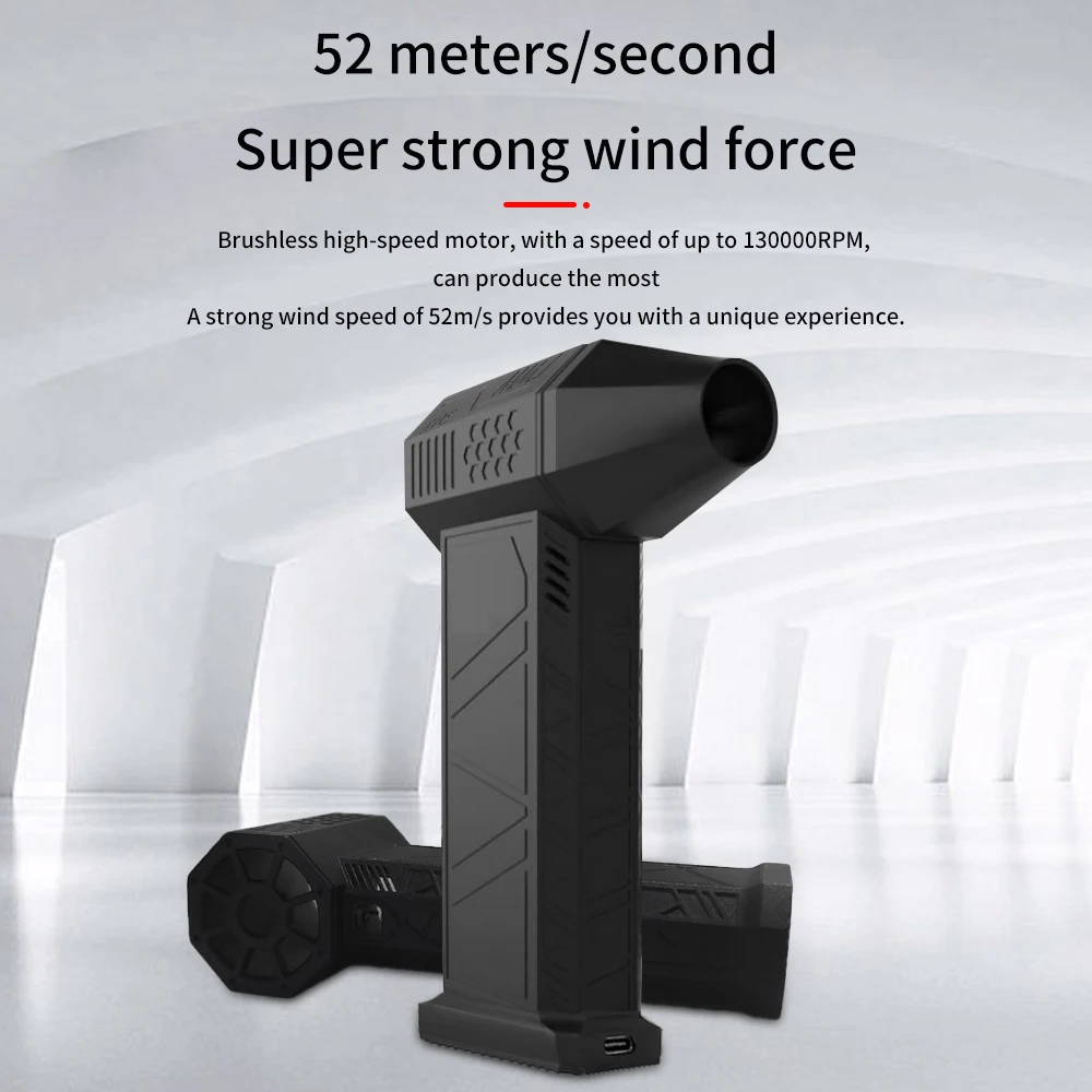 X3 130000RPM Turbofan Brushless Motor 52M/S High Speed Duct Fan Mini Turbo Jet Fan Turbo fan 200W Violent Fan High-Performance 5