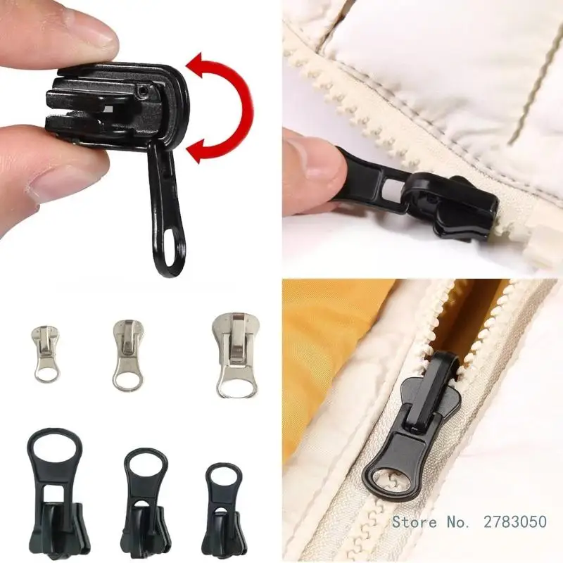 10pcs Removable Zippers Pullers #3 #5 #8 Zippers Sliders Replacement for Backpacks Jackets Boot Handbag Jeans