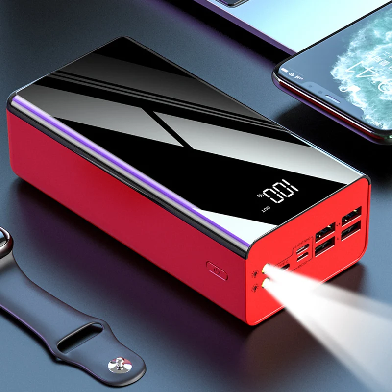 

Mobile Power Bank 50000mAh Powerbank Portable Charger External Battery Power Banks Gifts Digital Display Power Bank