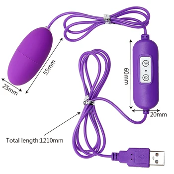 USB Double Vibrating Eggs 12 Frequency Multispeed G Spot Vibrator Single/Double Sex Toys for Women Adult Products Waterproof 5