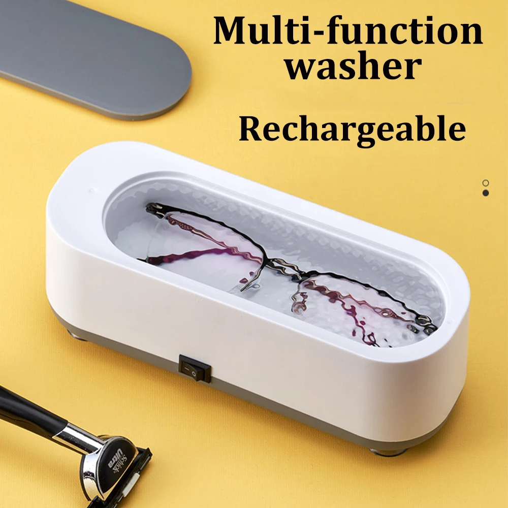 GlassesJewelryCleaner250MLUSBRechargeableHighVibrationFrequency