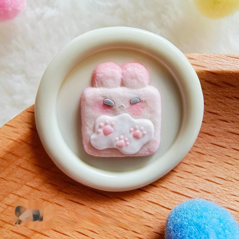 New Mini Wax Seal Stamp Lovely Star Candy 3D Laser Embossed Seal Copper Head Relief Fire Paint Scrapbook Envelope Sealing
