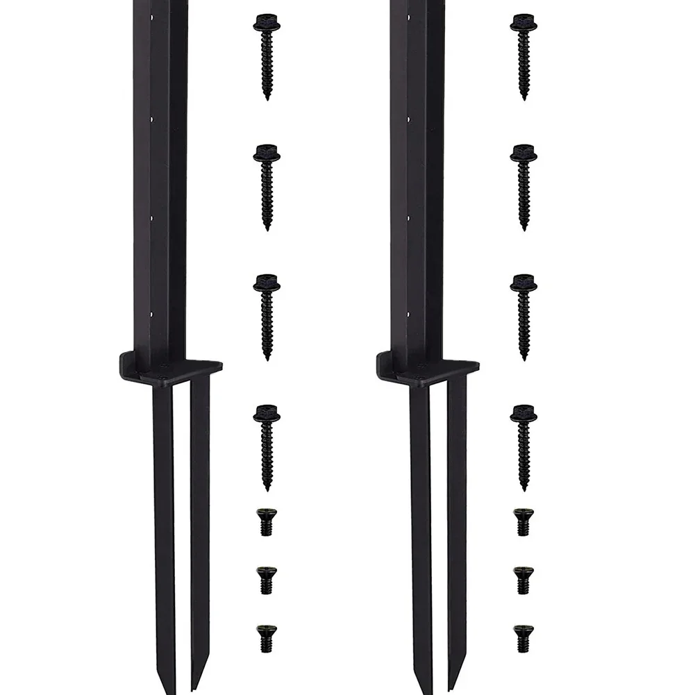Restore and Reinforce Inclined Wooden Posts with Triangle Design Fence Post Anchor Repair Kit Enhanced Stability