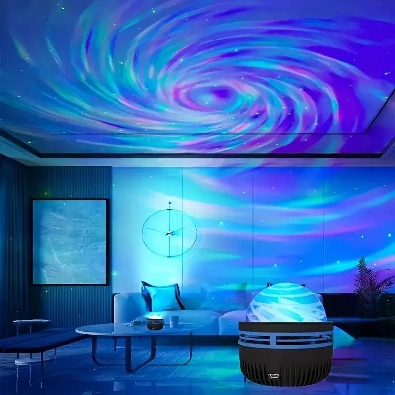 2024 new vortex star projection lamp dynamic remote control water ripple projection lamp bedroom decorative atmosphere nightligh 4