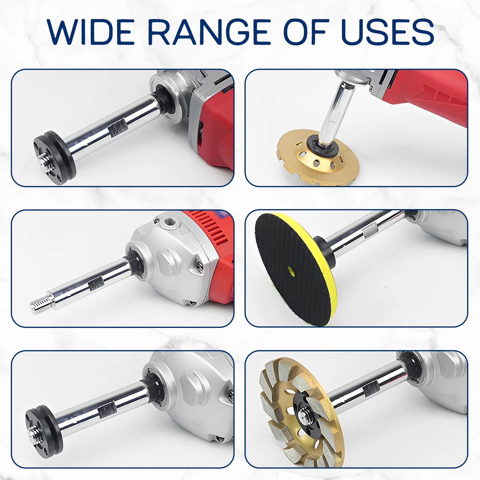 Aluminium Alloy Angle Grinder Extension Rods for Polishing