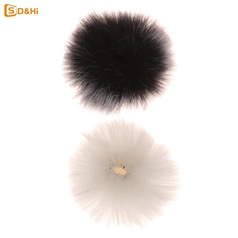 2Colors Universal Lapel Mic Soft Furry Windscreen Fur Windshield Wind Muff Soft Comfortable Lapel Lavalier Microphones Cover