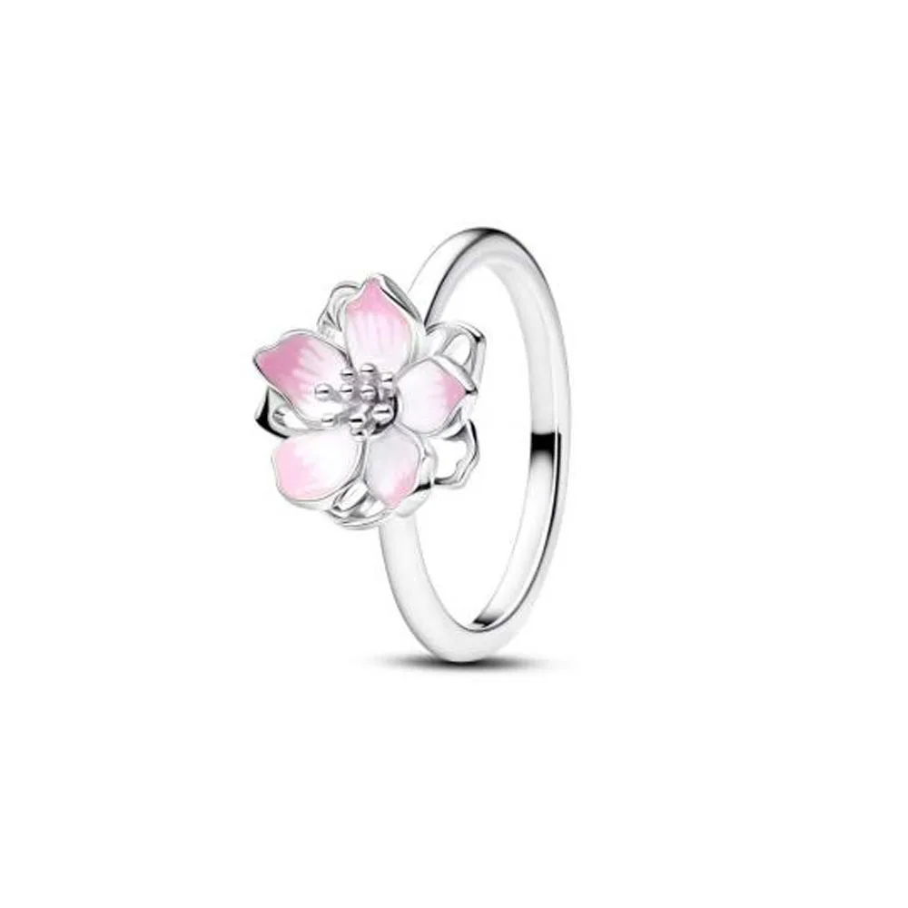 2026 Hot Selling 925 Silver, Heart-shaped, Butterfly,Flower Ring, Suitable for European Women's Exquisite Charm Jewelry Gifts ﻿ - 5