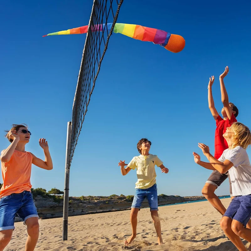 Ballwerfen und Fangen mit Regenbogenschwanz – Spielplatzspiele für Kinder im Kindergarten, Schule, sensorisches Spielen, Outdoor-Spielzeug_voghion.com