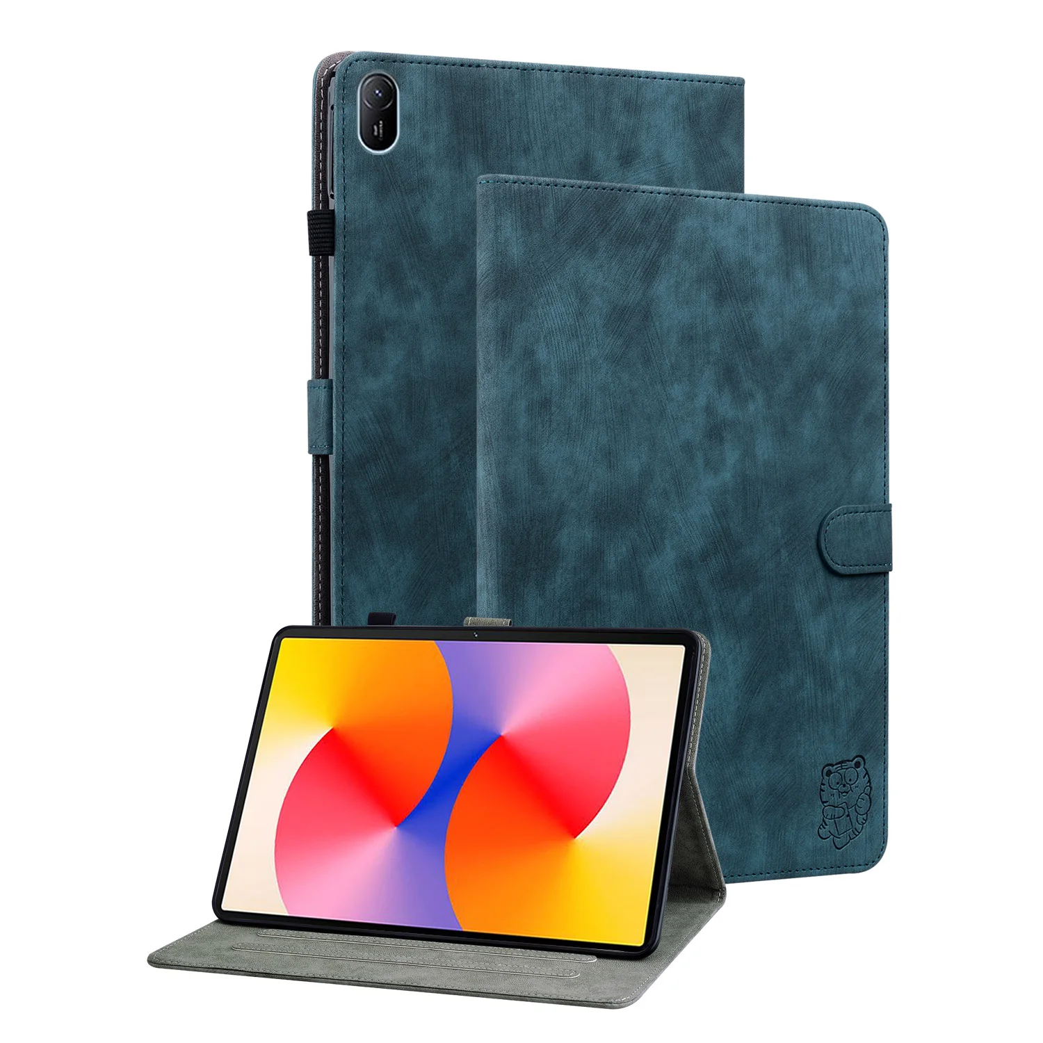 Elegant Soft TPU Back Case with Adjustable Stand and Luxury PU Leather Card Slots