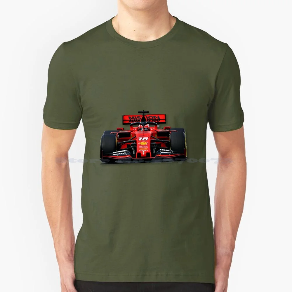 Charles Leclerc 2019 T Shirt 100% Cotone Tee Charles Leclerc 2019