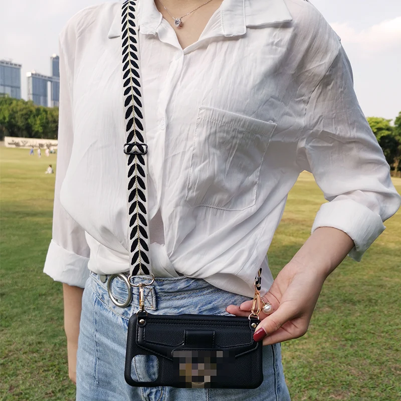 Sage Green Lanyard Phone Strap with Matt Gold Hooks