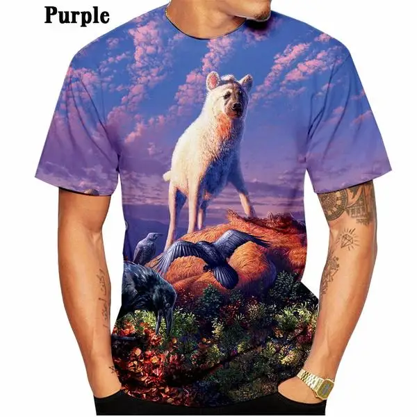 Men's Oversized 3D Print T Shirt