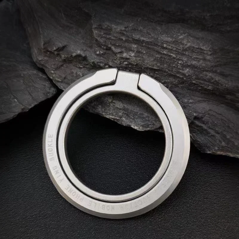 Magnetic Phone Ring Holder with Enhanced Grip and Kickstand Functionality