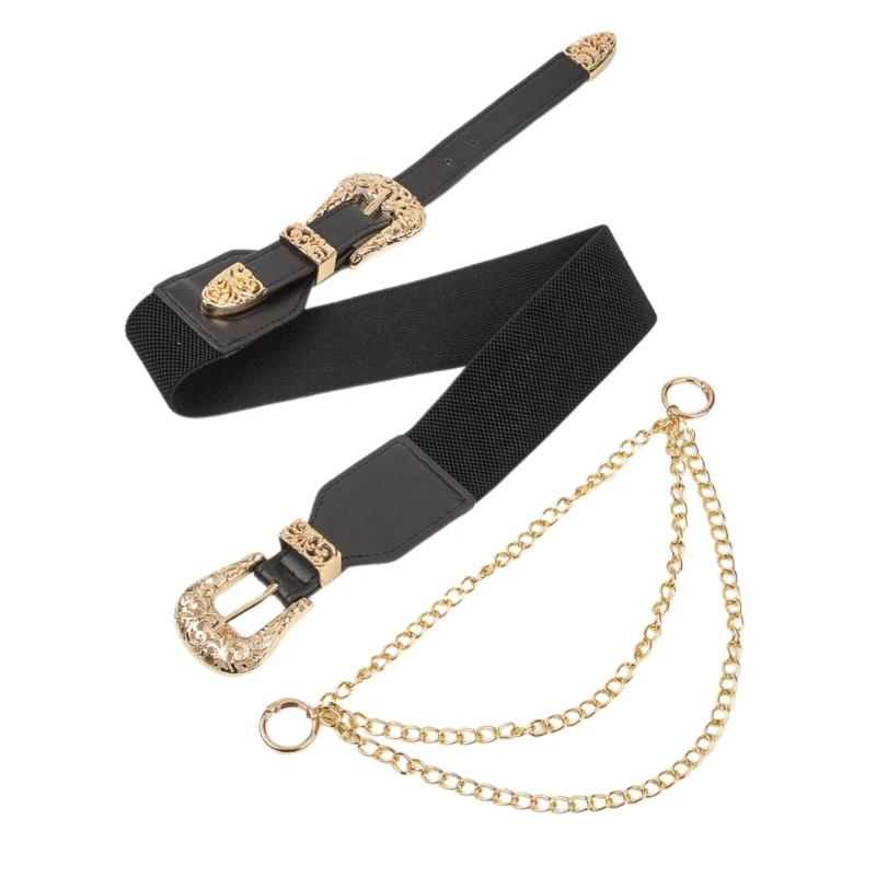 

Fashion Enthusiasts PU Belt for Pant Female Waist Belt with Adjustable Buckle Dropship