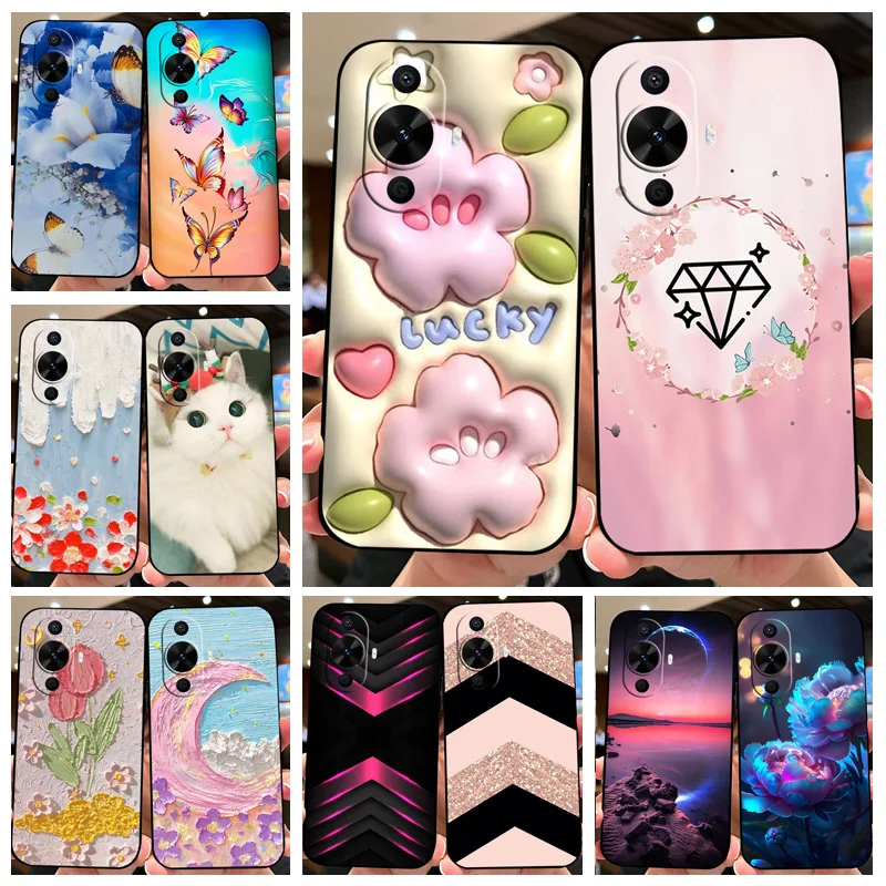 Animal Print Black Silicone Soft TPU Protective Phone Case Cover