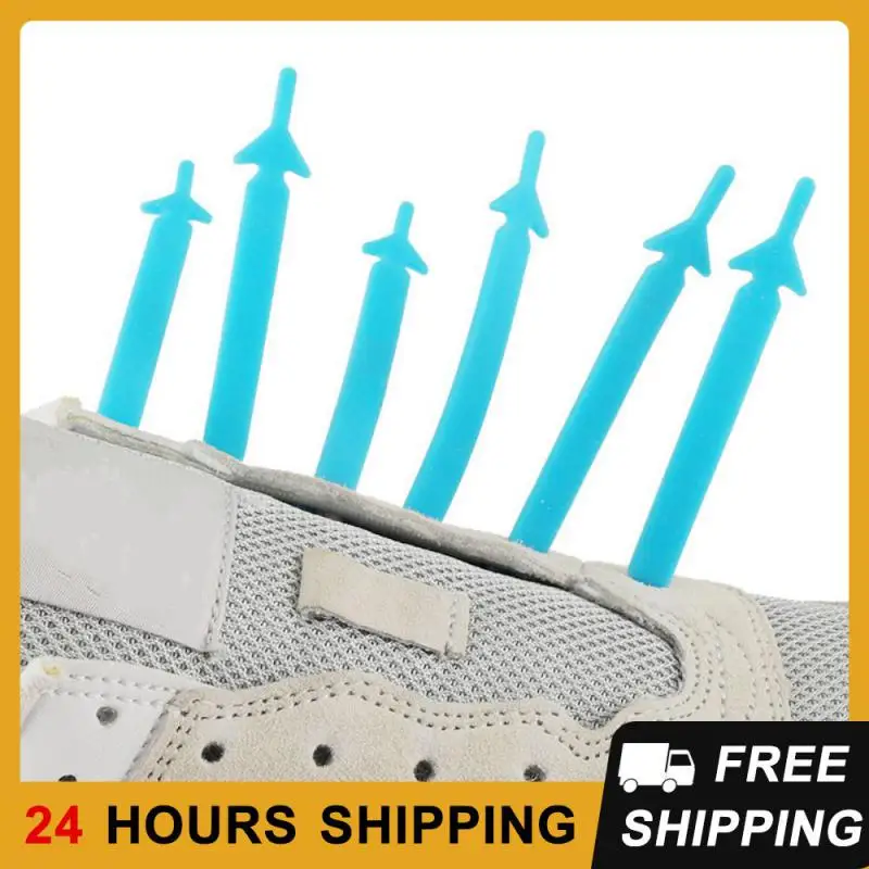 

12pcs/lot Rubber Sneakers Shoe Lace Kids Adult No Tie Elastic Laces Silicone Lazy Laces Shoelaces Fits All Shoes Shoestrings