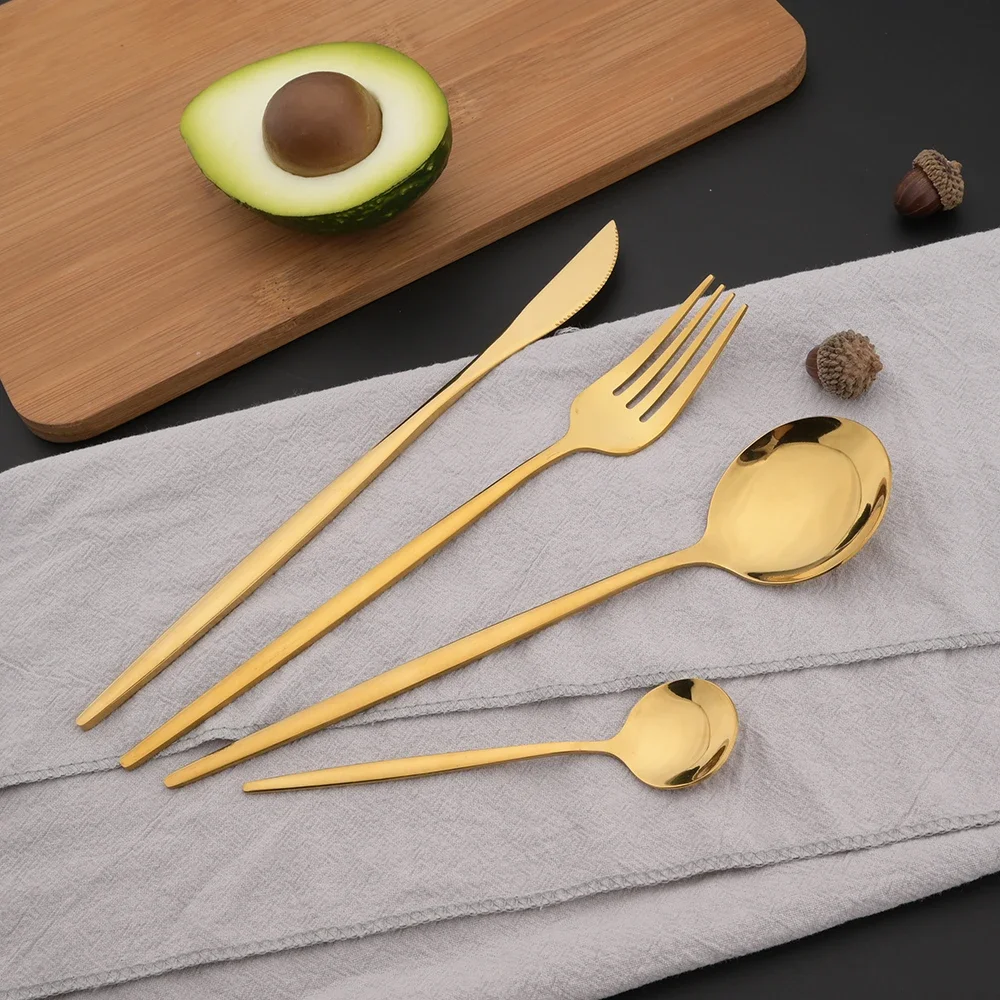 16Pcs ׸  ı η ƿ Į  Ʈ  ũ  Ǭ  Ļ Flatware Ʈ ֹ ǰ ı