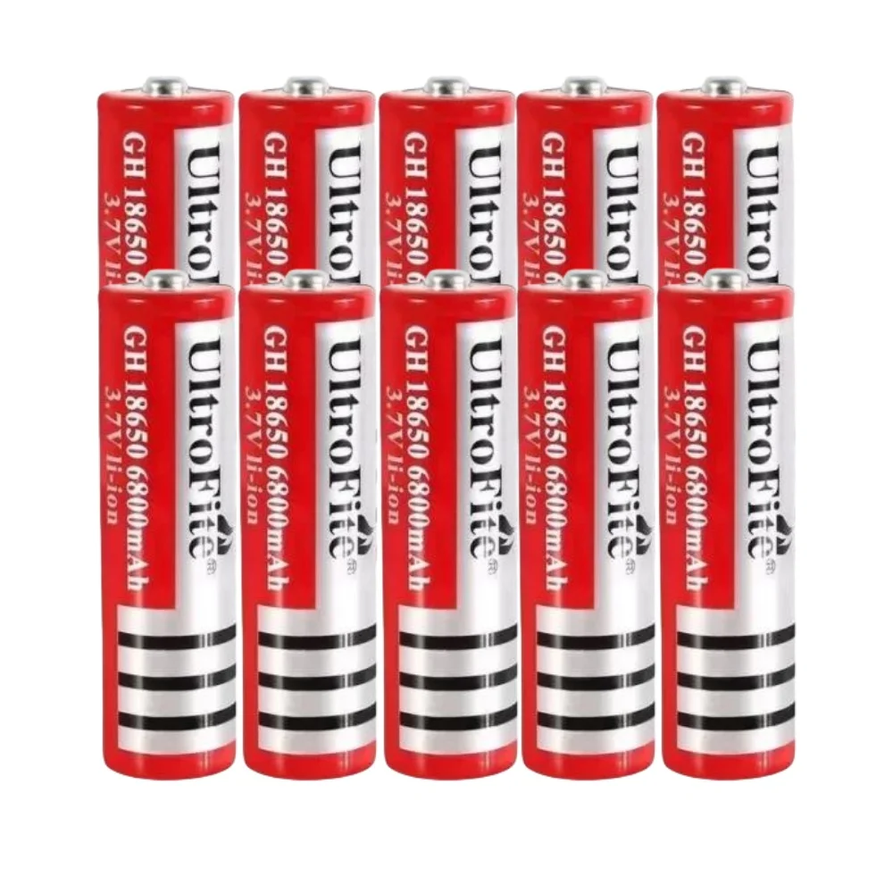 3.7V 6800mAh Rechargeable 18650 Lithium Battery For Led Flashlight