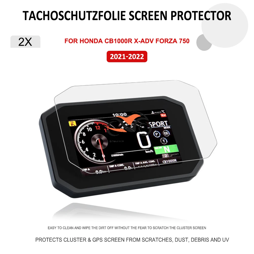 For Honda CB1000R X-ADV X ADV 750 FORZA 750 2021-2022 Motorcycle 9H Speedometer Instrument Screen Protector 2021 2022