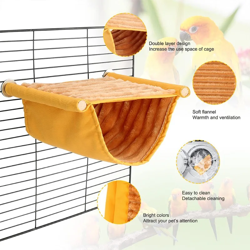 Title 3, Pet Hanging Hammock Warm Nest Bed Parrot House ...