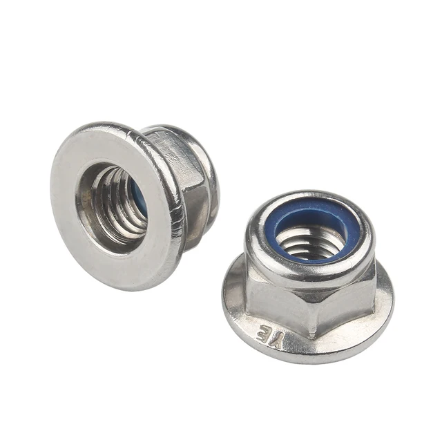 Dadi Serraggio Blocco 50 Dadi A Flangia In Acciaio Inox, Misura 3 - Foto 2