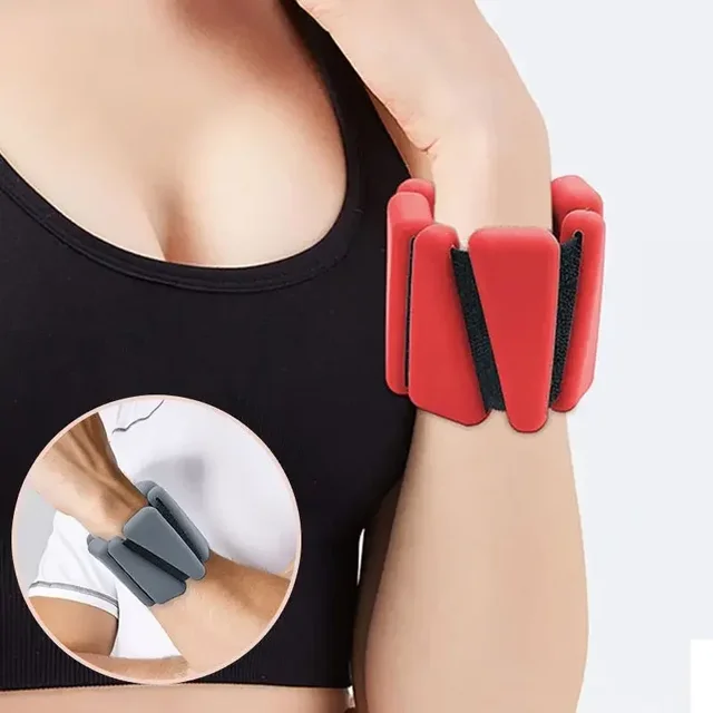 1/2lbs Wrist Weights Yoga Fitness Exercise Triangle Silicone Adjustable Ankle Wrist Protector Weight Bracele Jogging Wristband 4