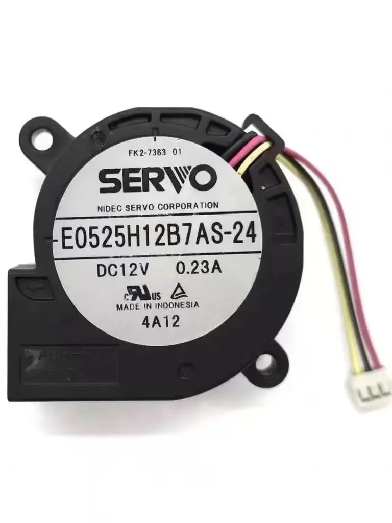 SERVO 5025 블로워 E0525H12B7AS-24 12V 0.23A 프로젝터용 무소음 터보 팬