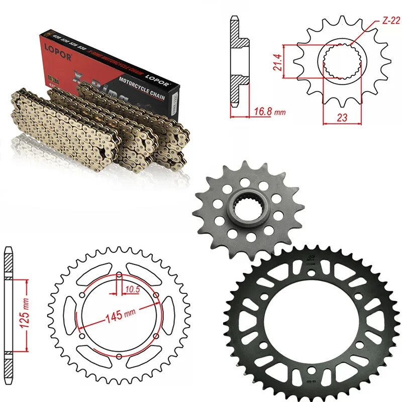 

Передняя и задняя звездочки для мотоцикла, комплект цепи 520 для Yamaha XJ600 XJ600S 1992-2003 XJ600N 1995-2003 XJ 600