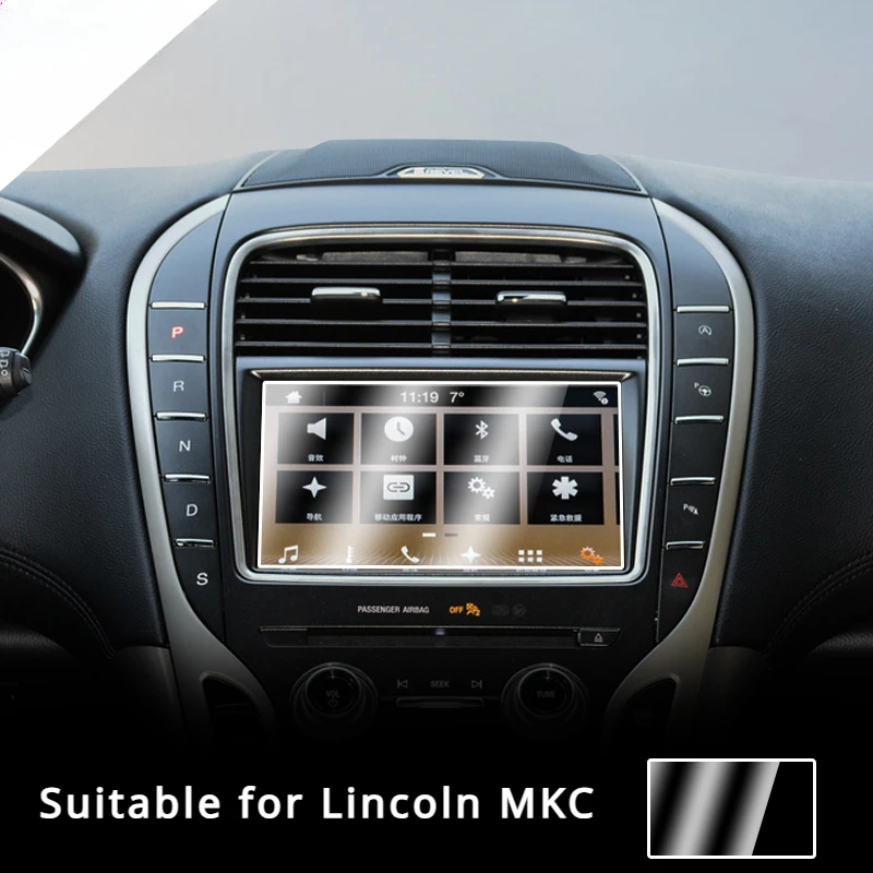

For Lincoln MKC 2013 2014-2019 Tempered Glass Navigation Screen Protection Anti-scratch Film Steel Portective Auto Accessories