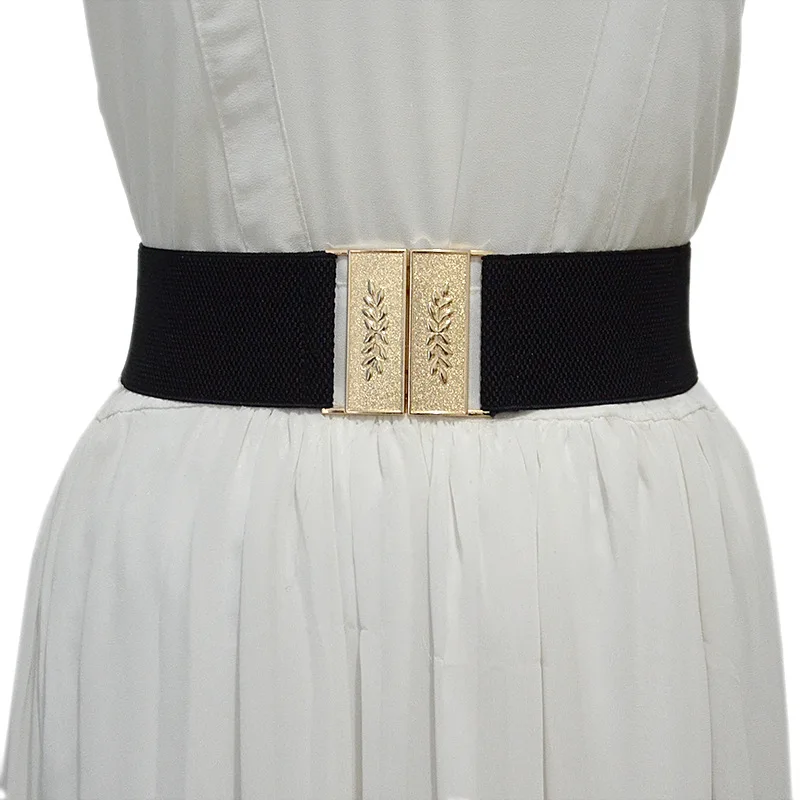 

Новинка весна-осень женский ремень с металлическим узором с квадратной пряжкой уплотнение на резинке