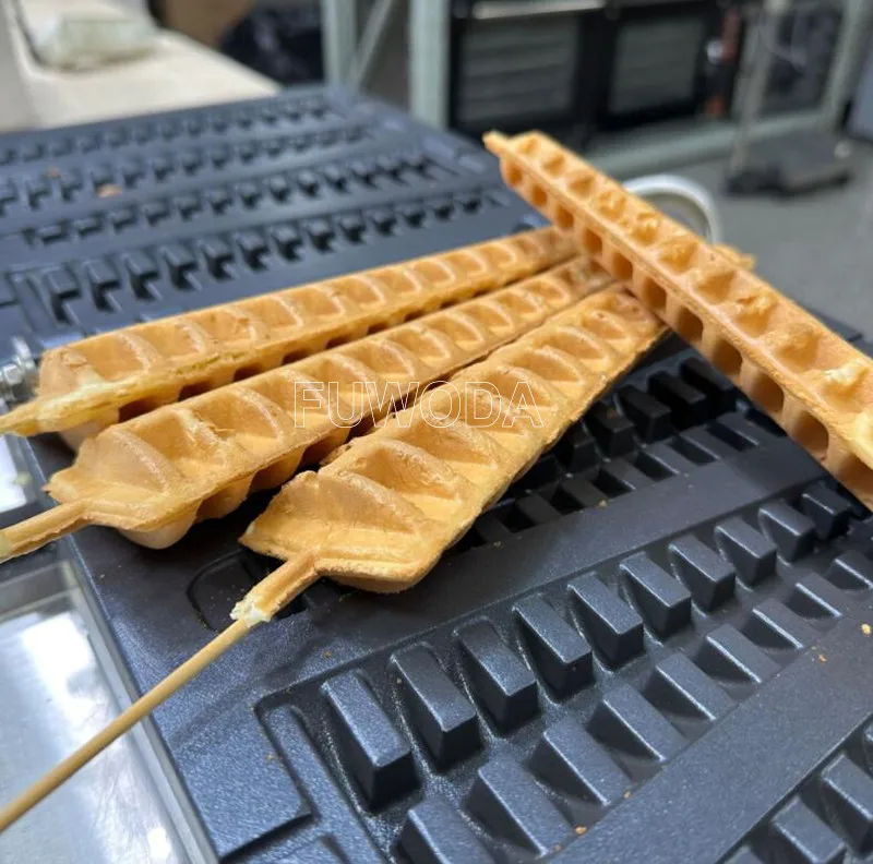 Description Picture 6 of item220v/110v Electric 4 Pcs Lolly Waffle Maker Leaf Waffle Baking Iron Cake Oven Pine Tree Lolly Waffle Machine