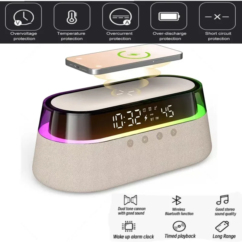 

Bluetooth-Колонка S39, 1800 мА ч, 15 Вт, с поддержкой беспроводной зарядки