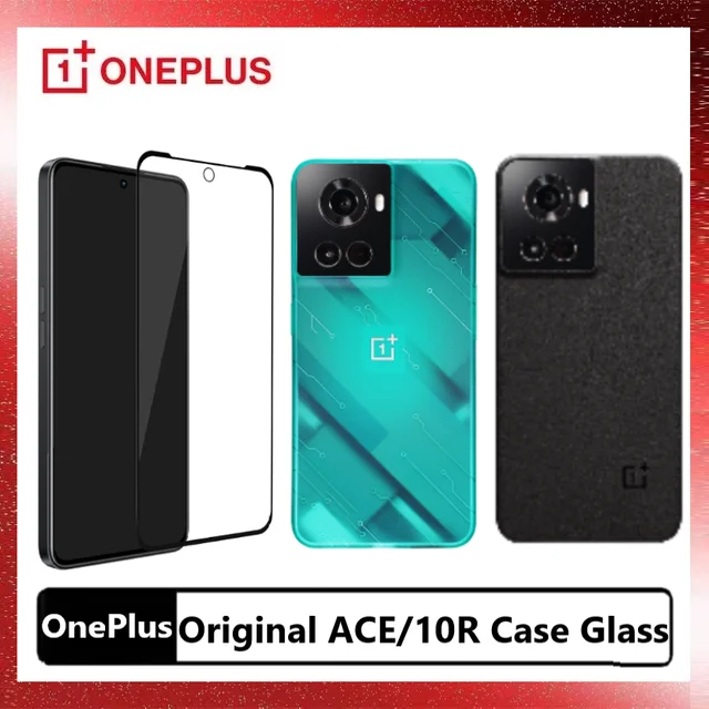 CoverON For 1+ Oneplus 10t 5G / Oneplus Ace Pro Case with Screen Protector  Tempered Glass, Slim TPU Minimal Phone Cover, Black 