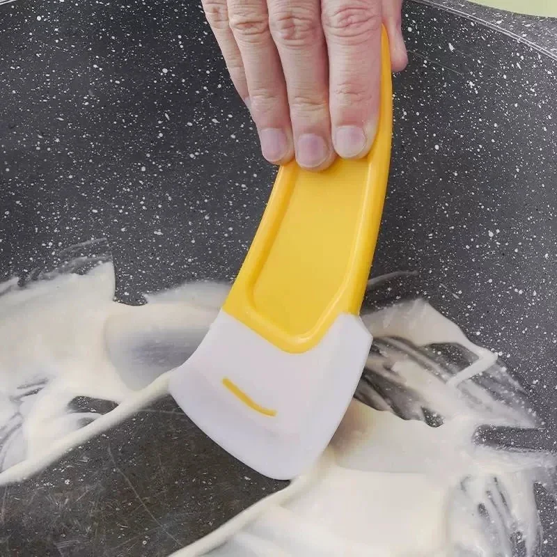 Description Picture 4 of itemCleaning Silicone Spatula, Soft Blade Scraper Brush, Dishes Cleaner Tools, Kitchen Utensils, Dish Brush, Pot
