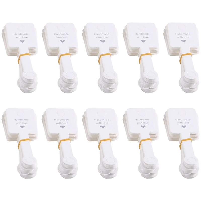 

500 шт., бумажные этикетки ручной работы с надписью «With Love»