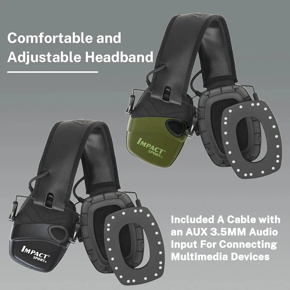 Outdoor Tactical Electronic Shooting Earmuff Gun Range Anti-noise Headset Impact Sound Amplification Hearing protector electronic earmuffs tactical headset noise cancelling headphones