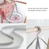 1/2 Layer Clothes Dryer Basket With Hanging Hook Fine Mesh Polyester Household Towels Foldable Baby Sweater Drying Rack For Home 5
