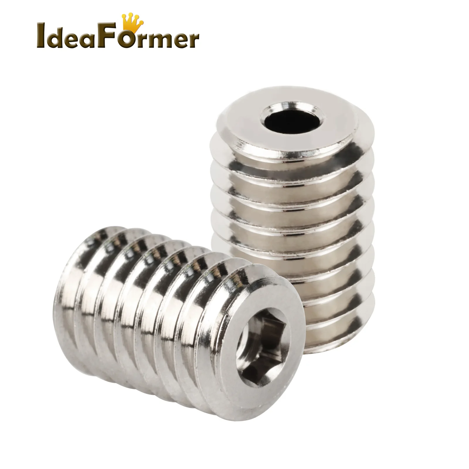 

IdeaFormer Flow CHT Nozzle Copper Connector V6 Volcano Hotend Adapter For Volcano Heater Block to V6 Nozzle 3d Printer Parts