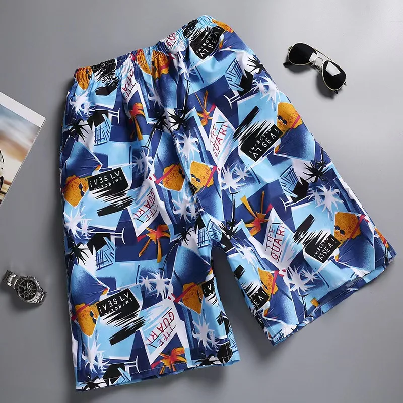 Summer Youth Fitness Beach Surfing Quick Dried Pants Leisure Sports Shorts Beach Pants Men  l-4xl