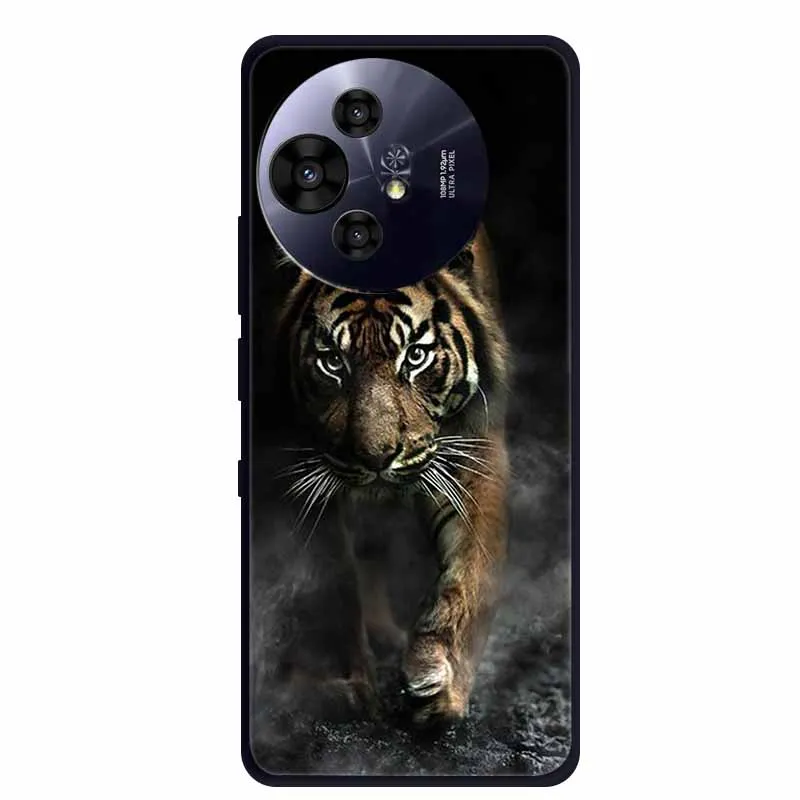 Premium Black Silicone Protective Case for TCL 50 Pro NxtPaper 5G