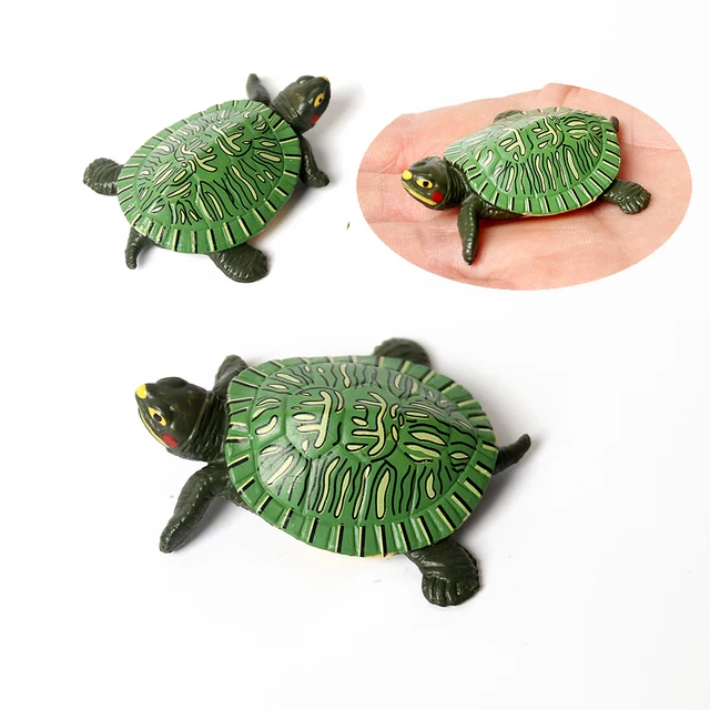 Realistic Miniatures Marine Life Sea Turtle Model Ocean Animal Tortoise Figurines Aquarium Decoration Fish Tank Accessories Toys 5