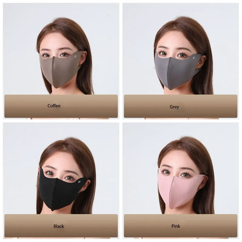Sunscreen Face Scarf Ice Silk Mask Adjustable Face Mask Summer Face Cover Sunscreen Veil UV Protection Face Gini Mask Hiking 6