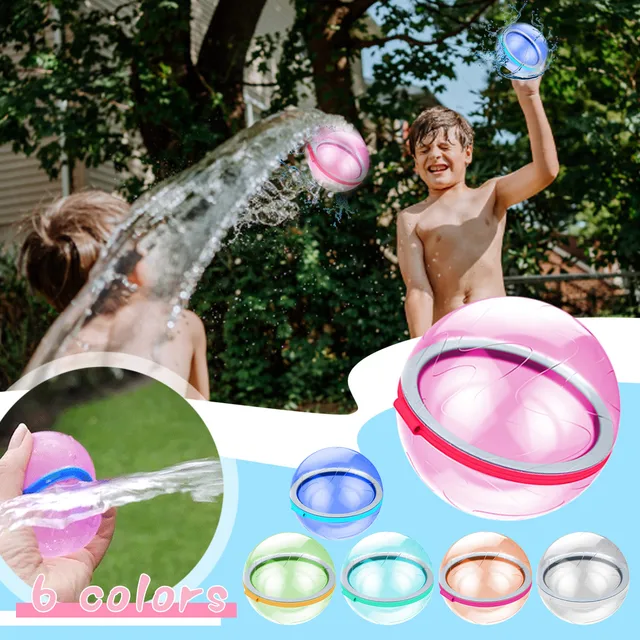 Splash Balls Water Bomb Reusable Water Balloons Absorbent Ball Outdoor Pool Beach Play Toy Pool Party Favors Water Fight Games 2