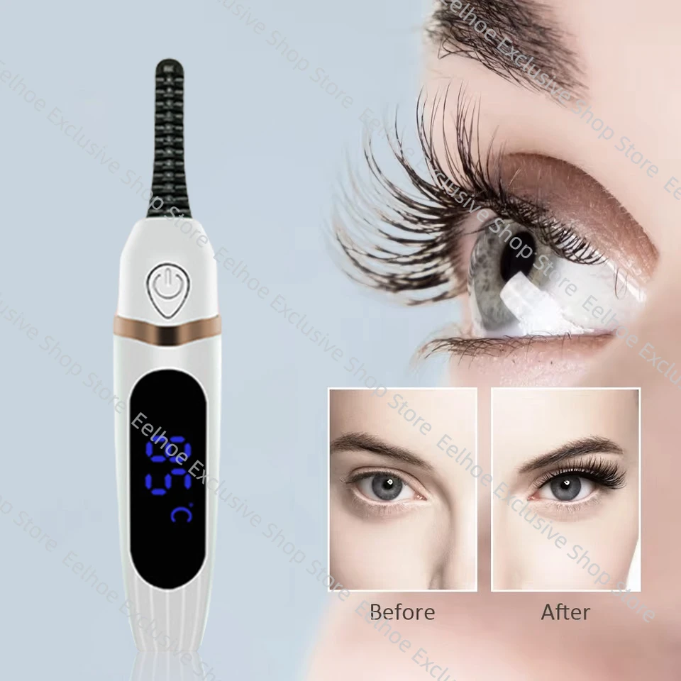 Electric Eyelash Curler Portable Eyelash Curling Device Quick Natural Curler Safe Long Lasting Make up Tool 2025, eyelash curler