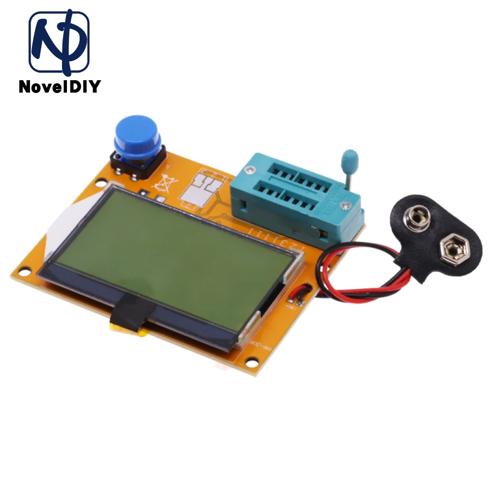 Digital Multimeter Transistor Tester Multimeter Tester Capacitance Tester LCR-T4 Mega328 M328 LCD 128*64 9V Multimetr Transistor Tester ESR Meter Diode Triode Capacitance ESR Meter MOS PNP NPN LCR+CASE