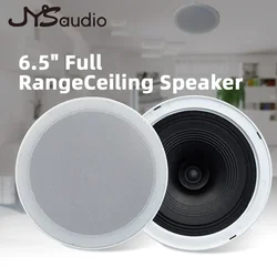 Passive Ceiling Speaker 6.5 inch Stereo 10W Loudspeaker Home Theater Sound System Public Broadcast Audio for Restaurant Inn