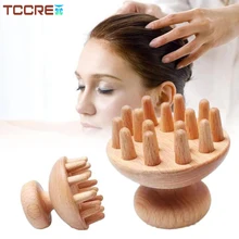 

Wooden Head Comb Massager Handheld Acupuncture Body Massager Wood Therapy Massage Tools for Relax Scalp Health Care