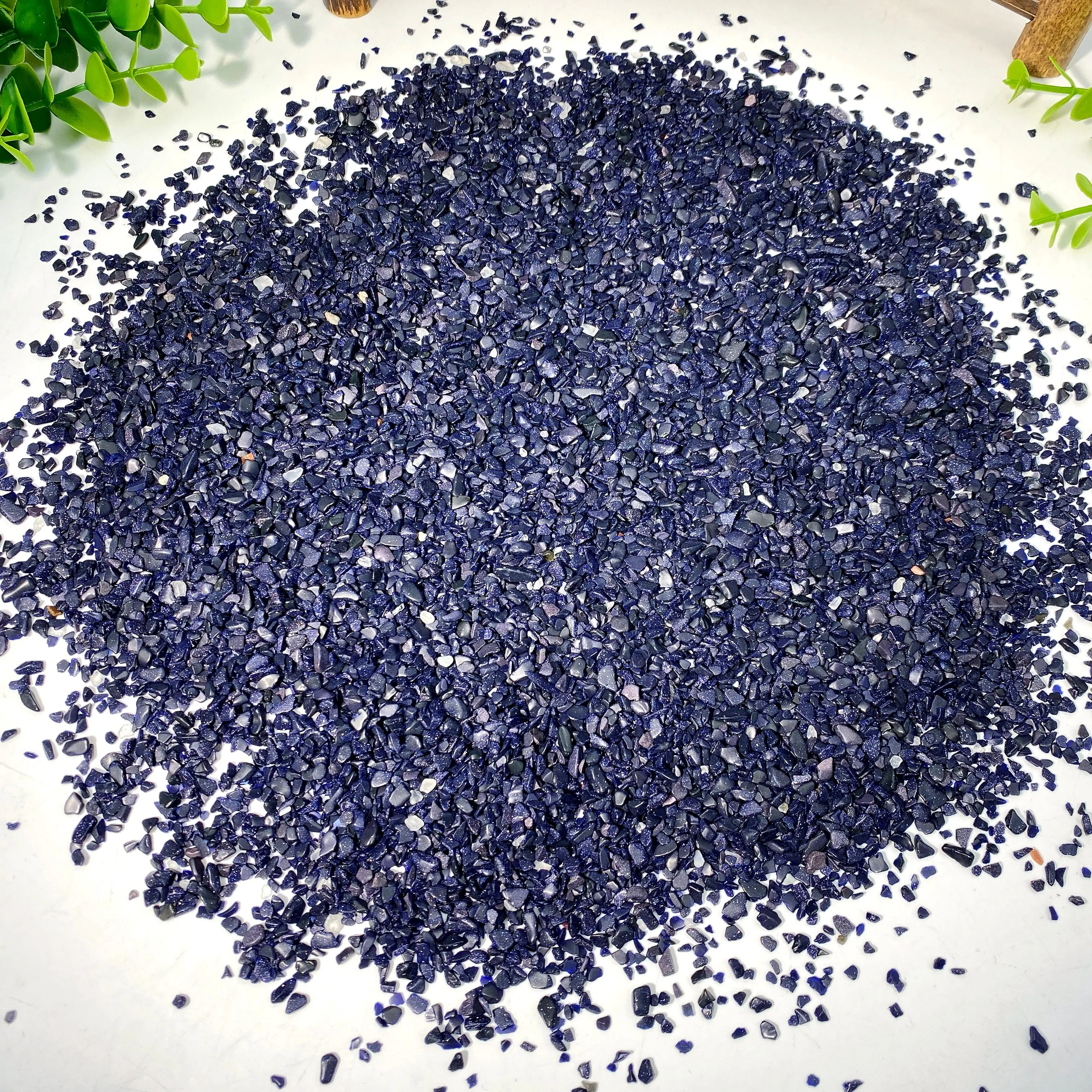 Blue Sandstone Crystal Chips for Decoration - Natural Raw Stone, 50g/100g