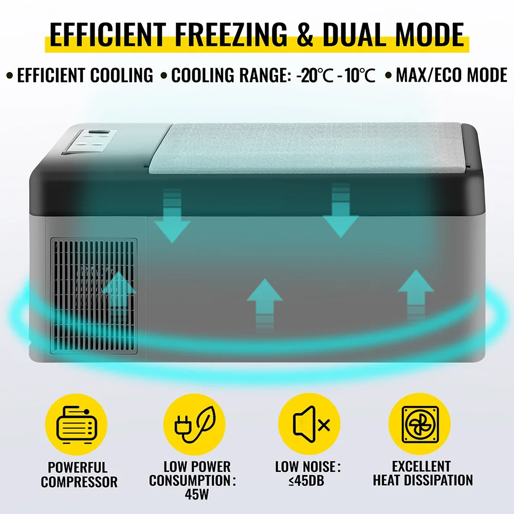 Portable Travel Car Refrigerators 15L Car Refrigerator Mini Fridge Outdoor Camping for Traveling Camping Outdoor Activities