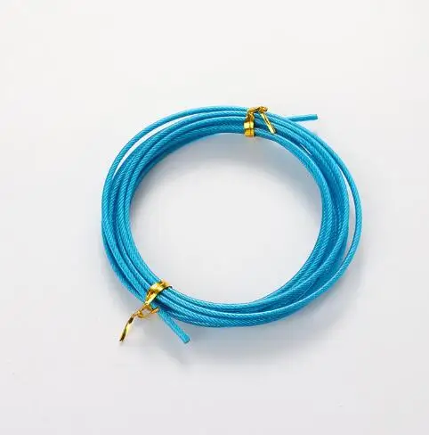 NEVERTOOLATE 2,.5mm x 3m steel cord coated with PVC skip jump rope backup rope spare part accessories 6